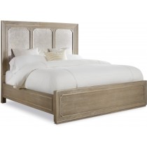 Modern Romance King Brown Panel Bed