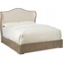 Modern Romance King Upholstered Shelter Bed